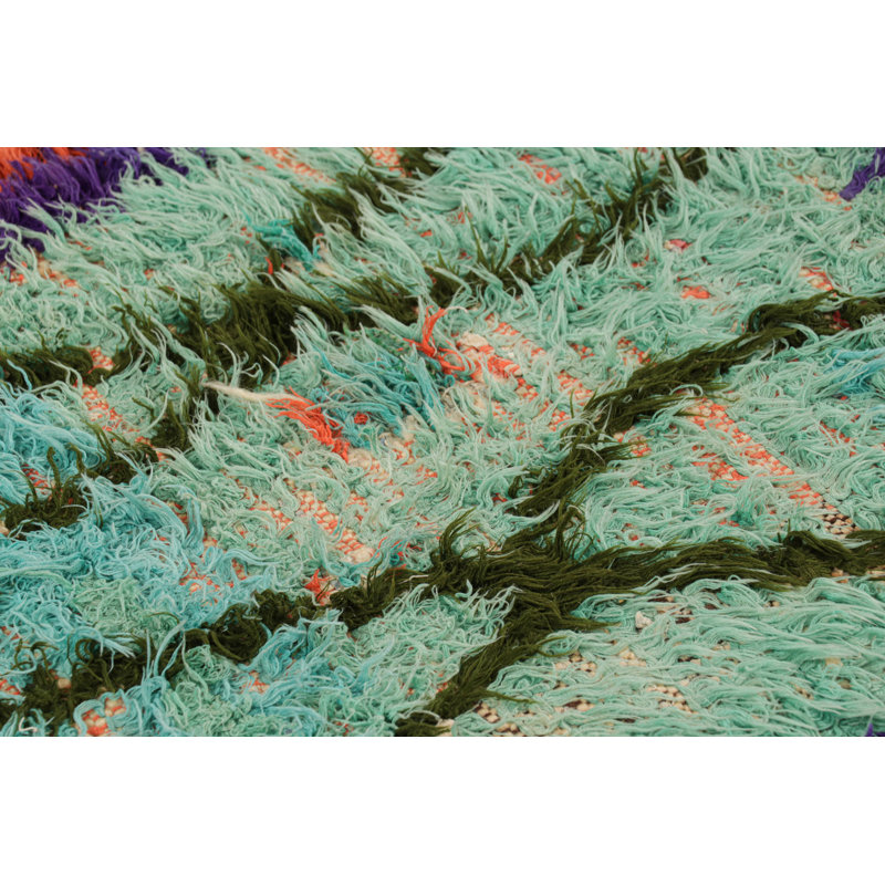 Hand Knotted Wool Geometric Area Rug