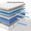 Matelas hybride moyen 12 po / 14 po avec ressorts ensachés et mousse de gel rafraîchissante, soulagement de la pression, isolement des mouvements et soutien des bords-2133049447-2146919140