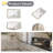 Los Flexi 21" x 15" Bathroom Undermount Sink with Overflow, White Ceramic Rectangular Vanity Sink