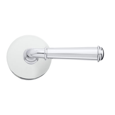 Faux levier Bravura 840-6 St. Charles sur rosace contemporaine ronde en chrome poli