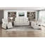 Fauteuil inclinable contemporain beige avec poches latérales en similicuir 1pc