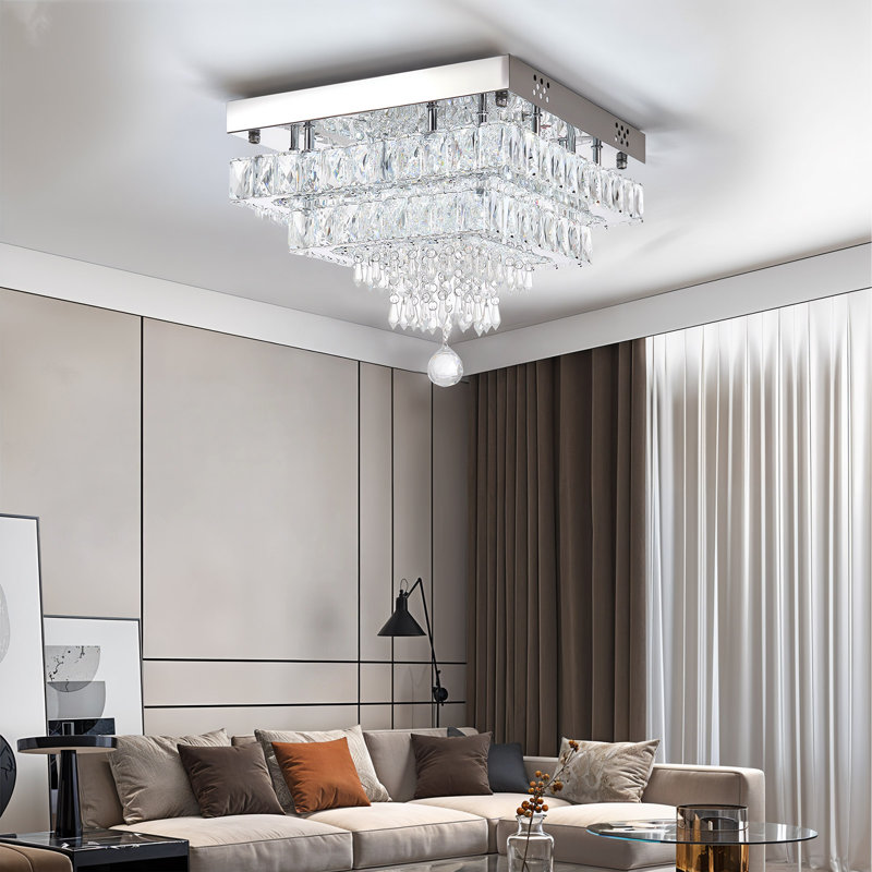 Crystal LED Flush Mount