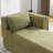 Indoor Compression Chaise Lounge Chair With Armrest, Modern Upholstered Boneless Sofa With Soft Pillows And Deep Seat, For Bedroom, Living Room-1502438138
