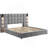 bed,with reading lamp and USB port, wide headboard,without bedside tables and mattress-2121307091
