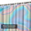 Rideau de douche bleu sarcelle répétitif bleu sarcelle avec 12 crochets-127332207