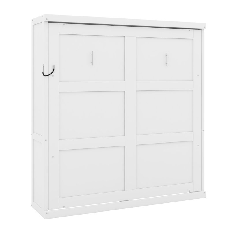 Modern Murphy Bed, for Multi-Functional Rooms, Blanc, Double