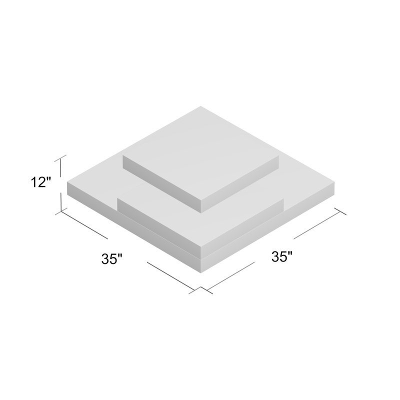 Clytee Coffee Table, Pure White
