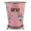 Jardinière ovale en porcelaine rose avec bronze Ormolu