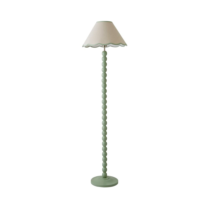 Bobbles 144cm Traditional Floor Lamp, White/Green, Green