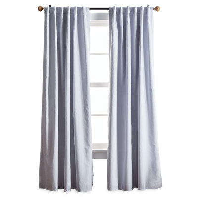 Martha Stewart Lido Blackout Lined Rod Pocket/Back Tab Curtain Panels