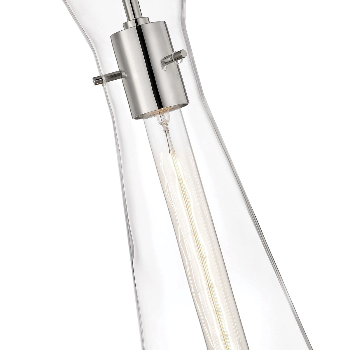 Gena Single Light Dimmable Wall Sconce, Polished Nickel