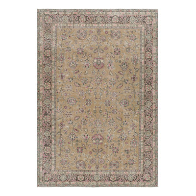 One-of-a-Kind 6’4”x9’7” 1950s Wool Area Rug