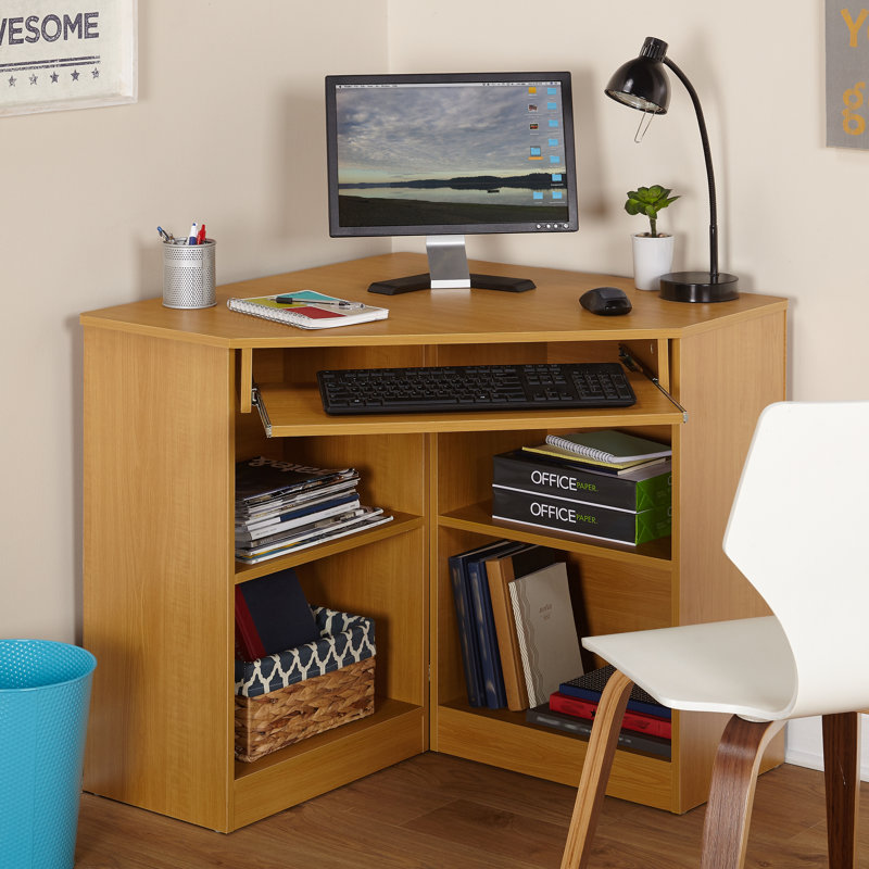 Bureau de coin réversible Frye, Brun