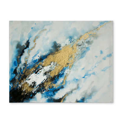 Blue and Gold Marble Placemat | Modern Home Decor Accessory