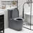 Elongated Dual-Flush Comfort Height Toilet with S-Trap and Tank-Top Button-114279570