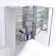 Senza Surface/Recessed Mount Rectangular Frameless Bathroom Medicine Cabinet