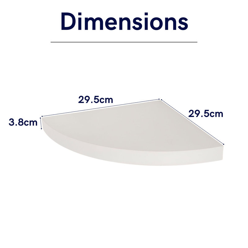 Hudson Floating Shelf, White