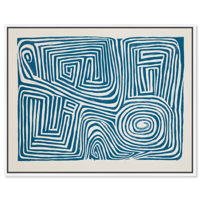 Maze Loop II Canvas Print Boho Art by Art Remedy