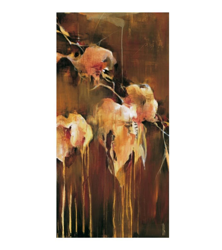 Flowers In The Morning Fog Painting, Plexi, 72" H x 36" W