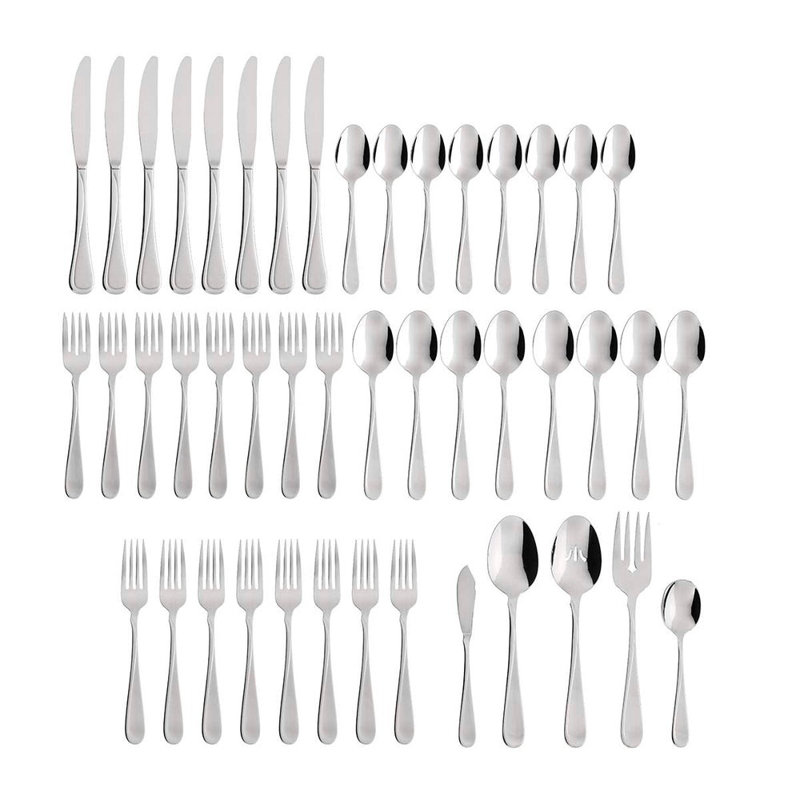 Oneida Flight 45-Piece Stainless-Steel Flatware Set, Service for 8 (2865045A)