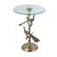 Table de bout ronde en verre