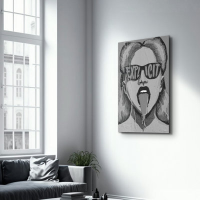 Élégante peinture murale en verre trempé de 13,8 po x 21,7 po | 100% verre trempé, épaisseur: 0,16 pouce | Imprimé UV pour des couleurs éclatantes | Parfait pour la décoration intérieure, le salon et les espaces de bureau