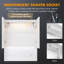 Deah Surface Mirrored Bathroom Cabinets with Mirror and 2 Adjustable Shelves
