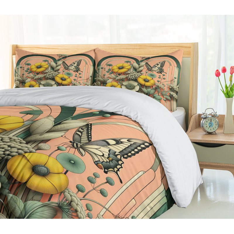 Boho Duvet Cover, California King Duvet Cover + 2 Standard Shams