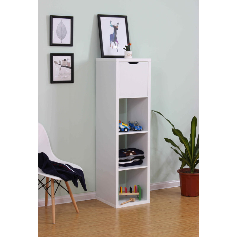 Latitude Run Decorative Bin, White
