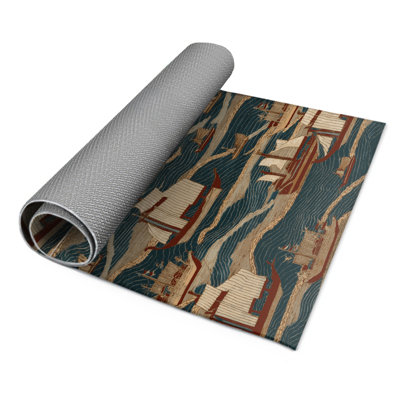ArtDeco Black Indoor and Outdoor Area Rug