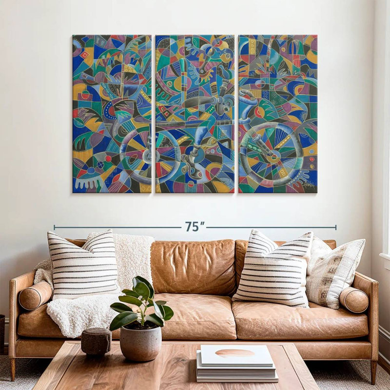 Mehar The Last Cyclist, 42" H x 65" W
