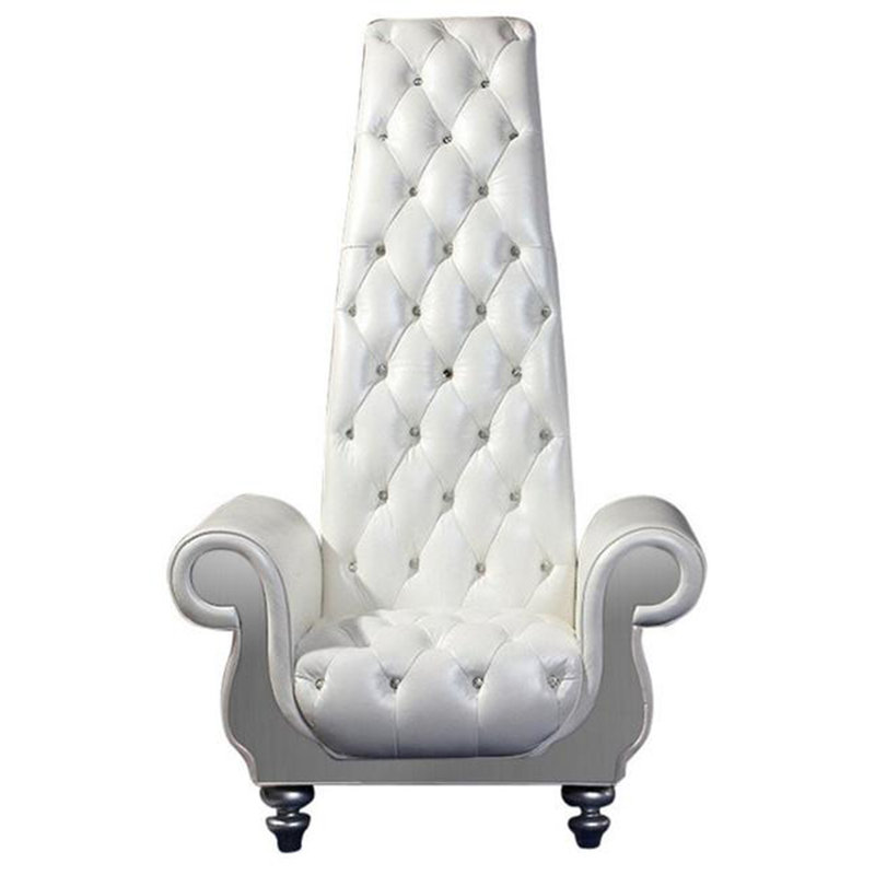 Kyrie Genuine Leather Club Chair, 72"H x 43"W x 42"D
