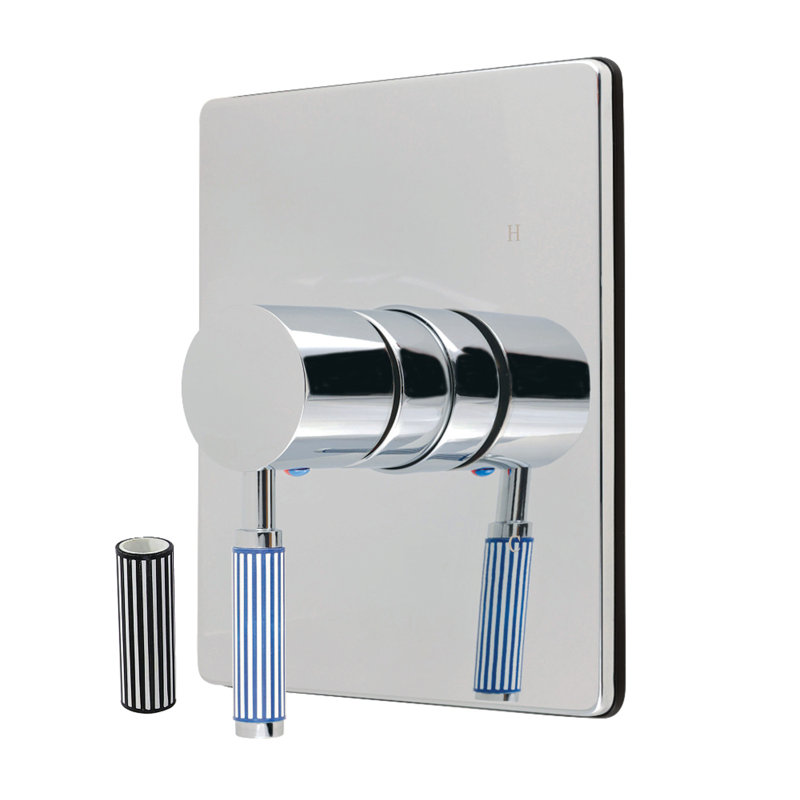 Kingston Brass Verona Single-Handle Pressure Balanced Shower Valve and Trim Set - Valve Included, Polished Chrome