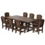 Ensemble de salle à manger 9 pièces 44 po x 94 po Heritage-109787848-125118831