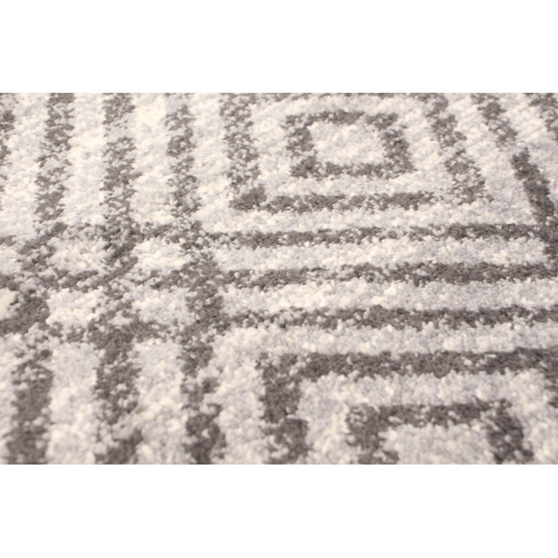Tapis anthracite / crème Salih, Rectangle 7 pi 10 po x 10 pi 2 po