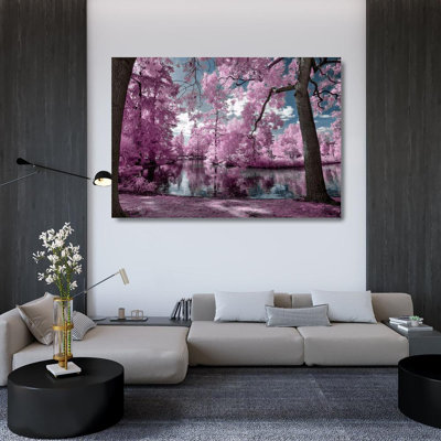 «Latitude Run® Gee», art sur toile tendue par Tonee Gallery: parc de Bordeaux, photographie infrarouge