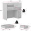 Rectangle Solid + Manufactured Wood Reception Desk