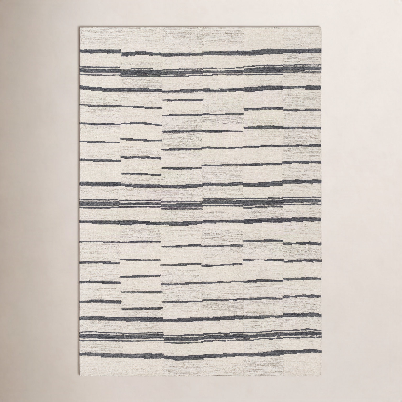 Rune Hand-Tufted Striped Rug, Rectangle 8' x 10'