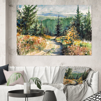 " Little Road In Mountain Landscape "