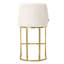 Upholstered Counter Stool with Metal Frame-1447945605