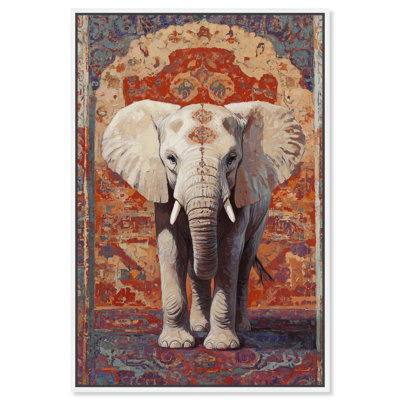 Éléphant arche, art floral élégant par Art Remedy