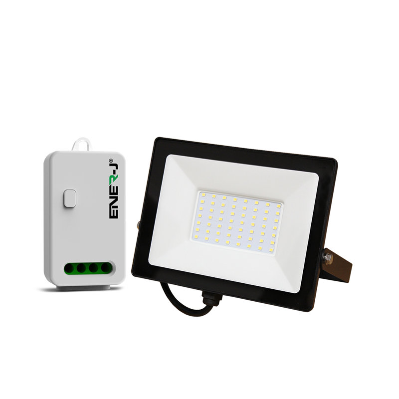 50W LED Floodlight Pre Wired with Eco Series 500W Non Dimmable RF WiFi receiver APP control remotely or Voice C