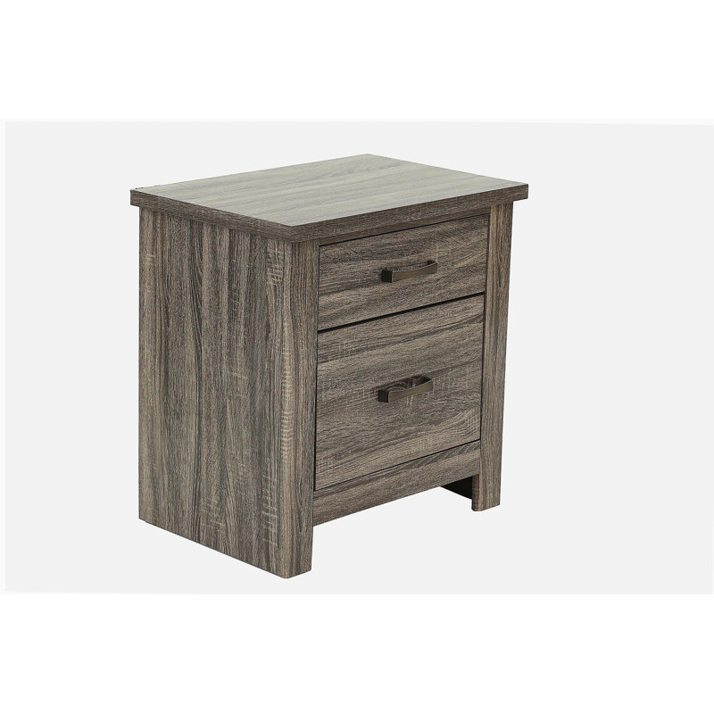 Table de chevet en bois naturel, Naturel