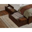 Lit plateforme en bois massif avec pied de lit et tiroirs de rangement Nantucket-96140421-96140420