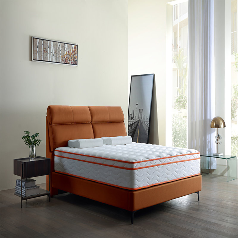 Matelas hybride Eurotop avec mousse viscoélastique imprégnée de gel: isolement de mouvement et ressorts ensachés individuellement
