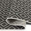 Tapis géométrique intérieur / extérieur gris foncé-1204225808