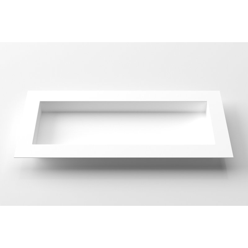 Geo Series Metal Planter Box, White