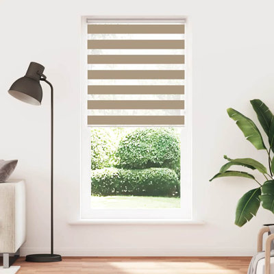 17 Stories Zebra Blind Sand Brown 120X150 Cm Fabric Width 115.9 Cm Polyester