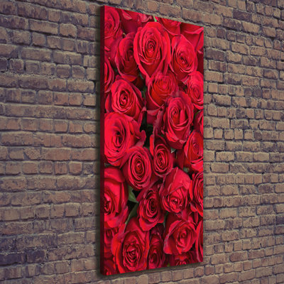 Red Roses - Wrapped Canvas Print