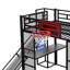 Lit mezzanine en métal avec bureau intégré-693569133